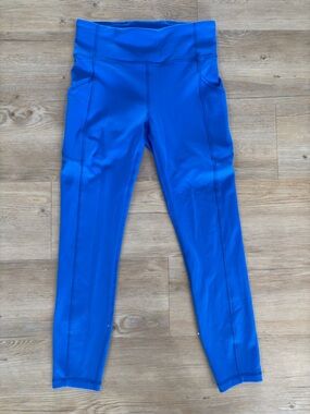 lululemon athletica Bright Blue Performance Leggings with Pockets